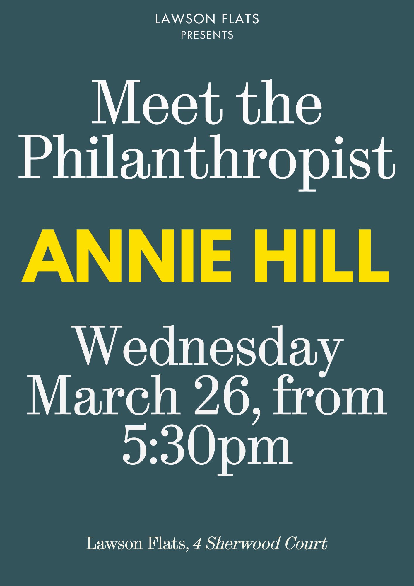MEET THE PHILANTHROPIST: ANNIE HILL