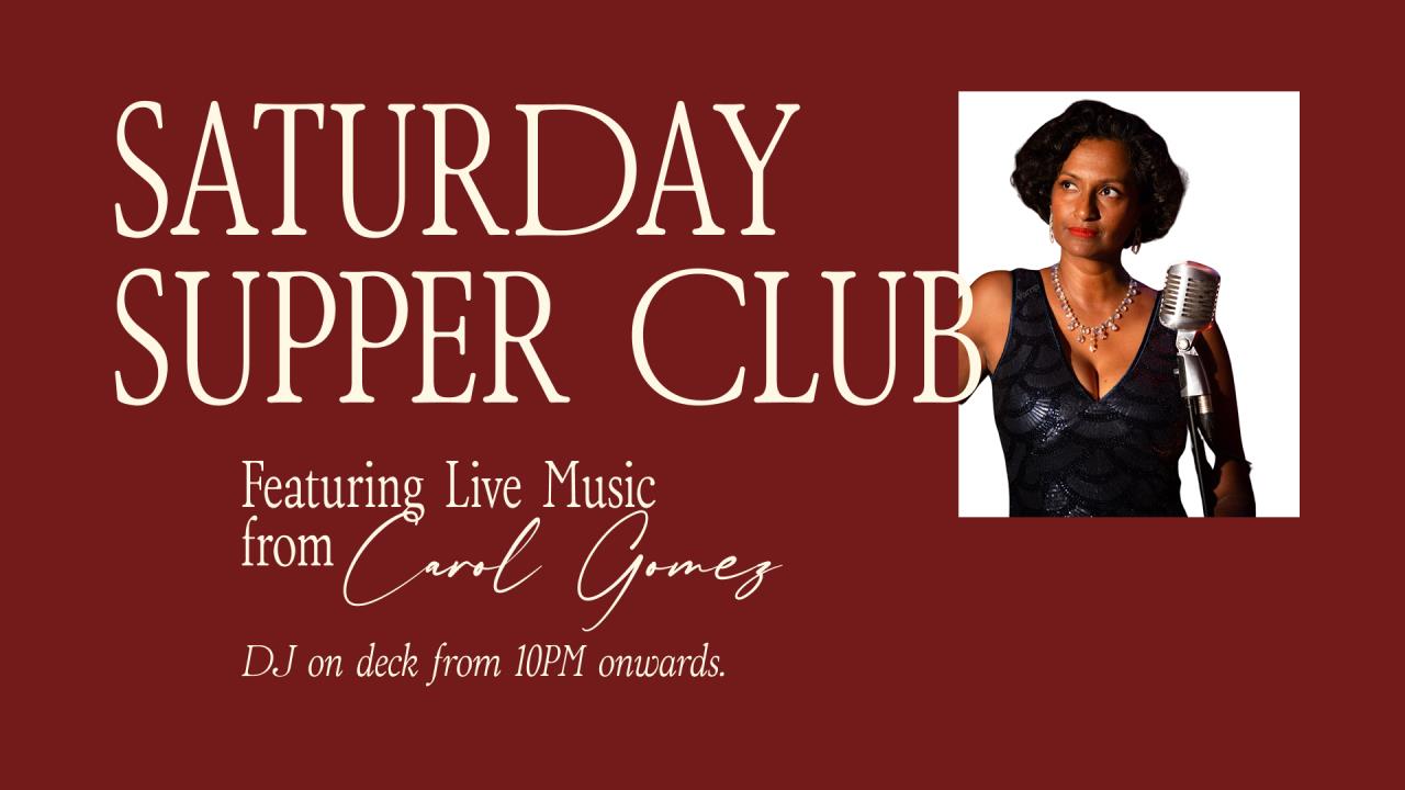 SATURDAY SUPPER CLUB