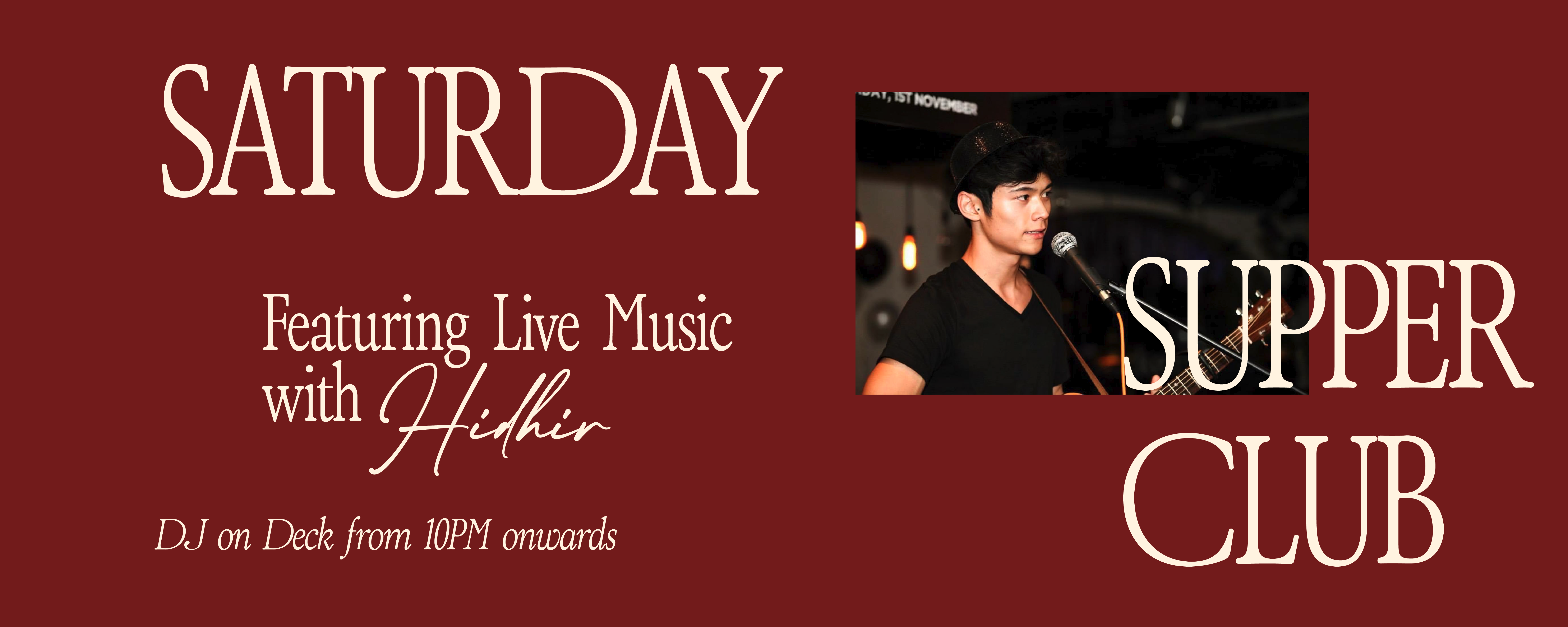 SATURDAY SUPPER CLUB