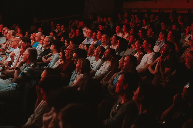 The cover image for the event: This summer laughter takes centre stage at Fulham Pier as Comedy Box returns 
