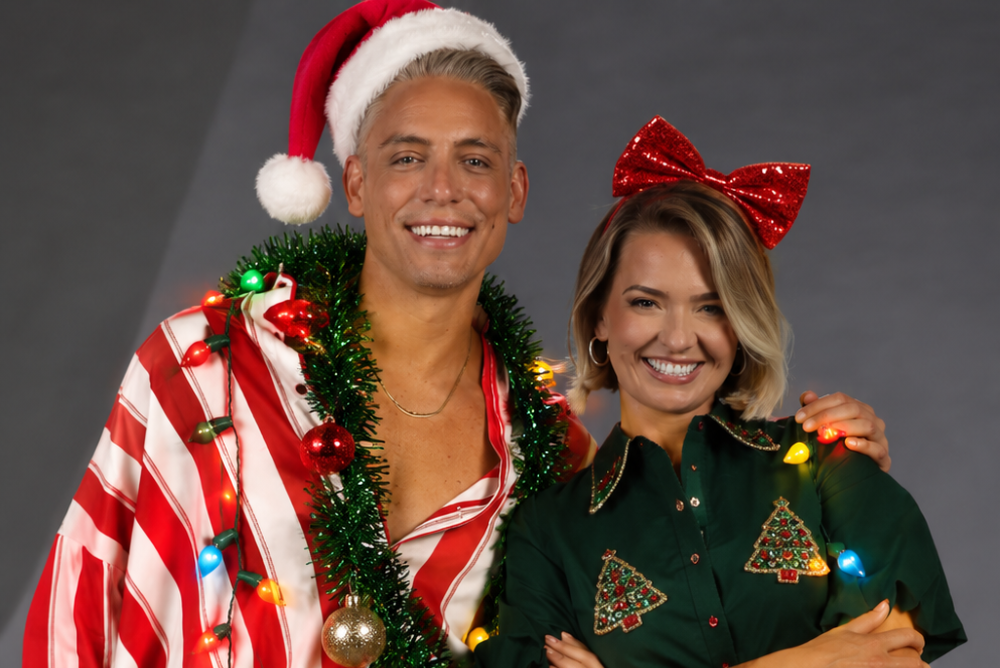 The cover image for the event: Daisy Kelliher and Marc MacNamara are back in London, and this time, they're bringing a whole new level of festive mischief to Fulham Pier.
