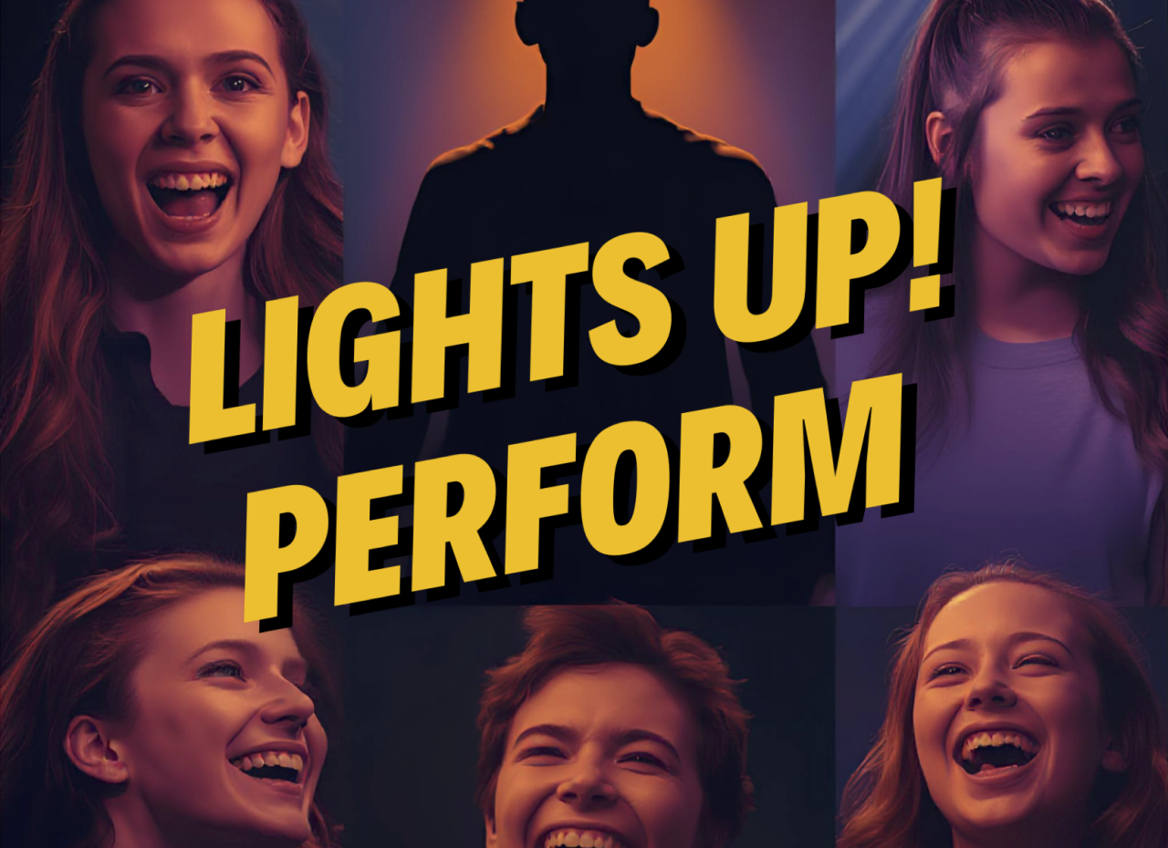 The cover image for the event: Join us this half-term for two exciting one-off improvisation workshops in the Orange Box.