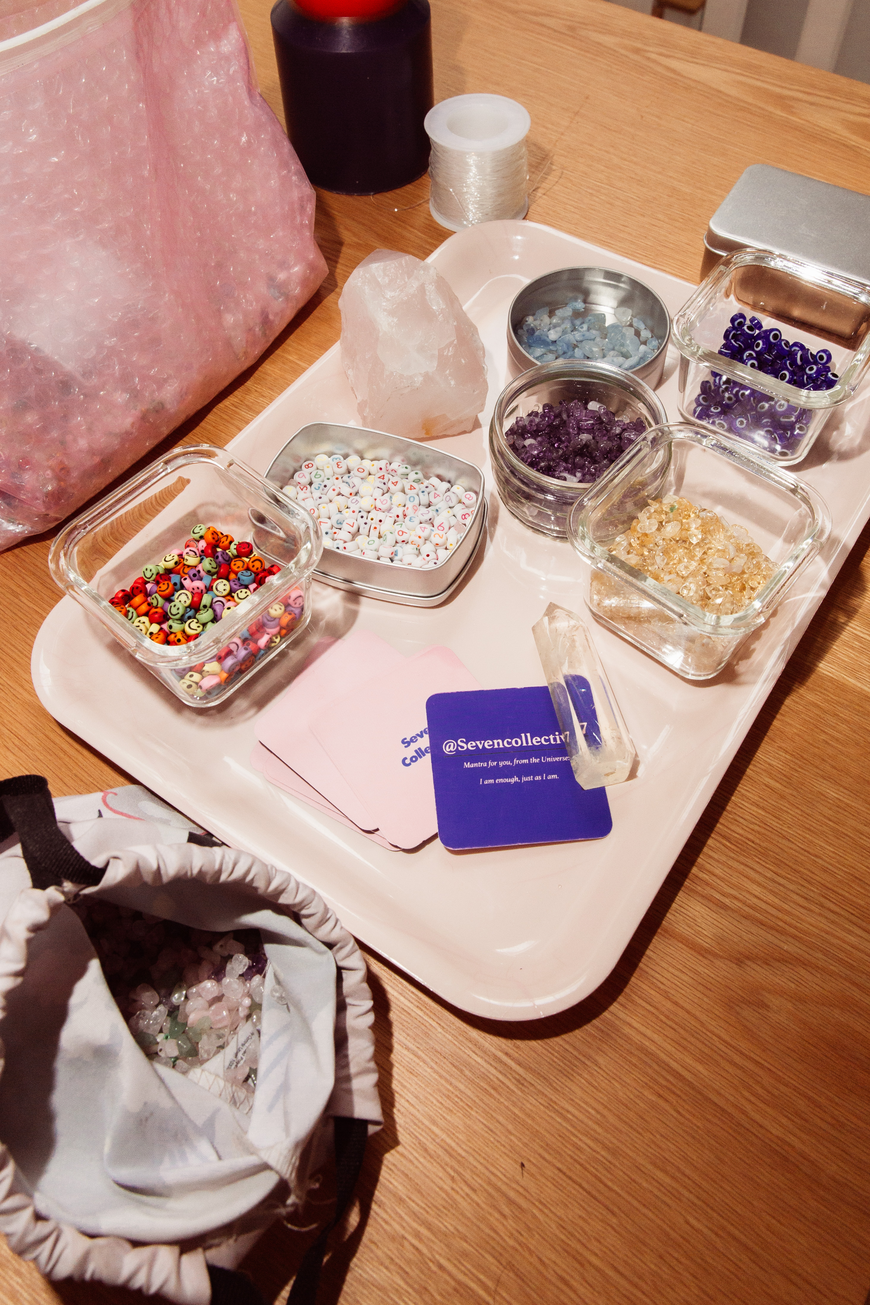 The cover image for the event: Start the year with creativity and calm as you design your own self love inspired bracelet with Seven Collective.