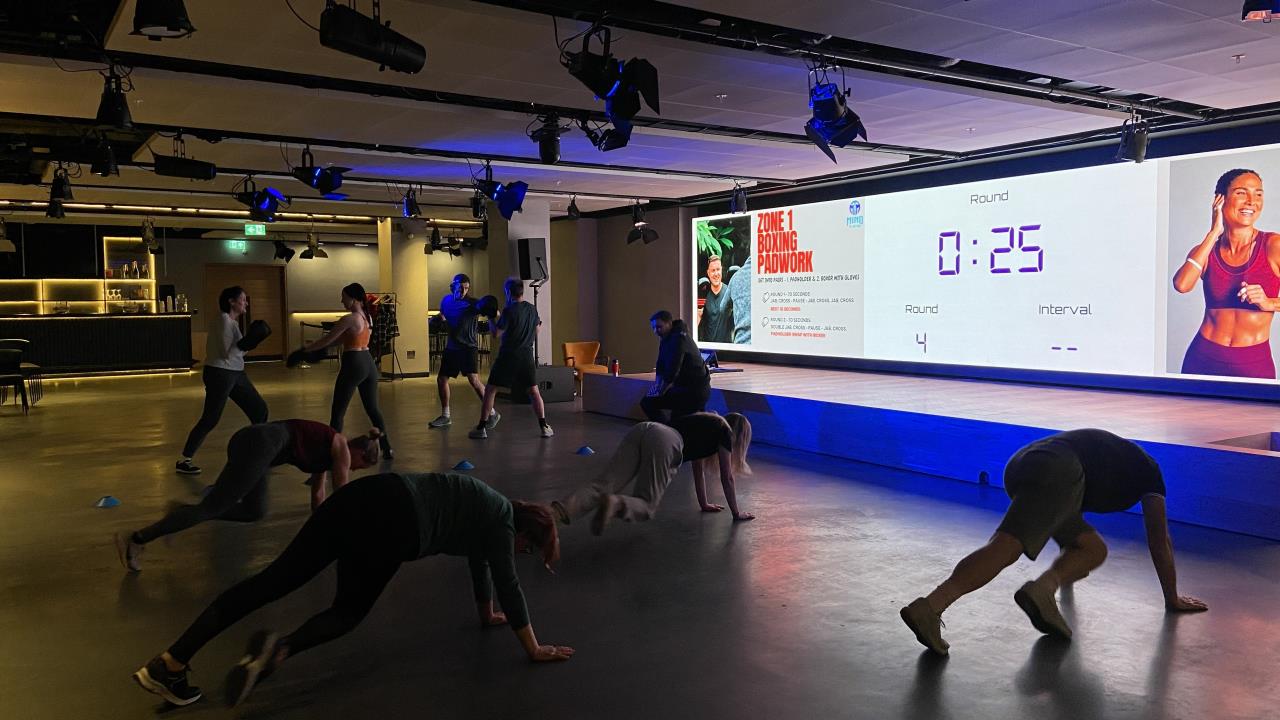 The cover image for the event: Join us for a practical and uplifting workshop designed to help you stress less and live longer. Enjoy a guided wellbeing talk and boxing session. 