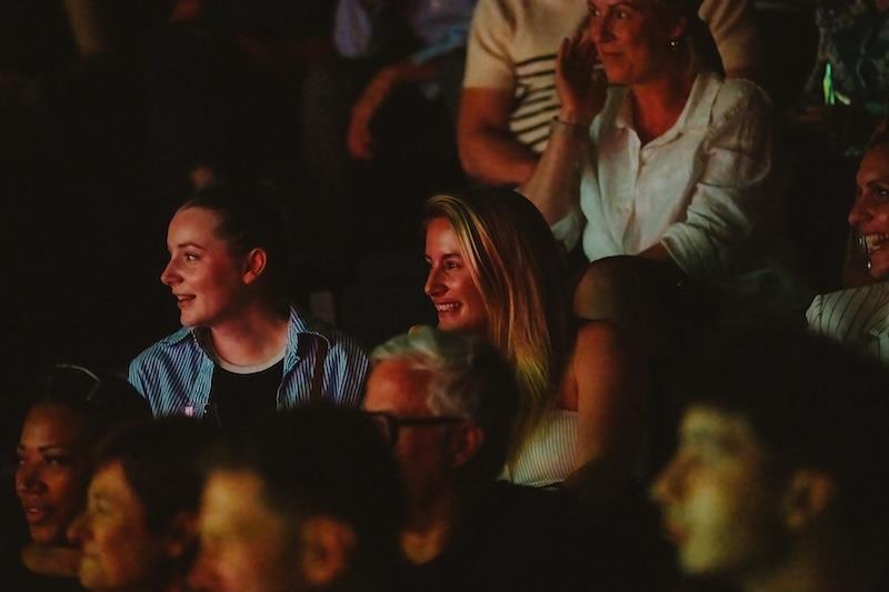 The cover image for the event: This summer laughter takes centre stage at Fulham Pier as Comedy Box returns to Orange Box for a special summer series.