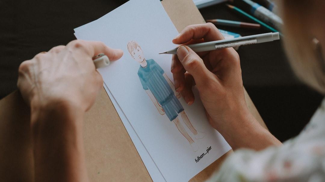 The cover image for the event: Celebrate Mother’s Day with a Live Illustration Experience