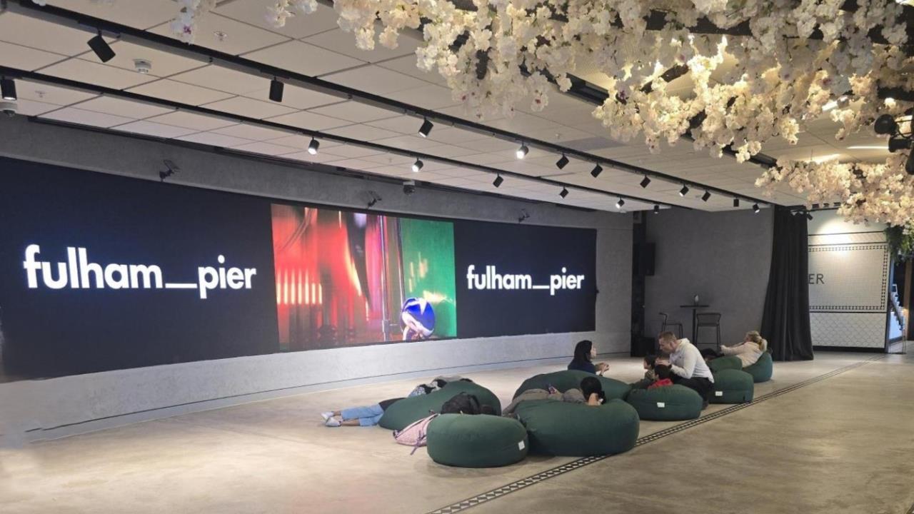 The cover image for the event: Join us in Riverside Market for a relaxed family film screening, where children are free to move, chat and enjoy the film in their own way.