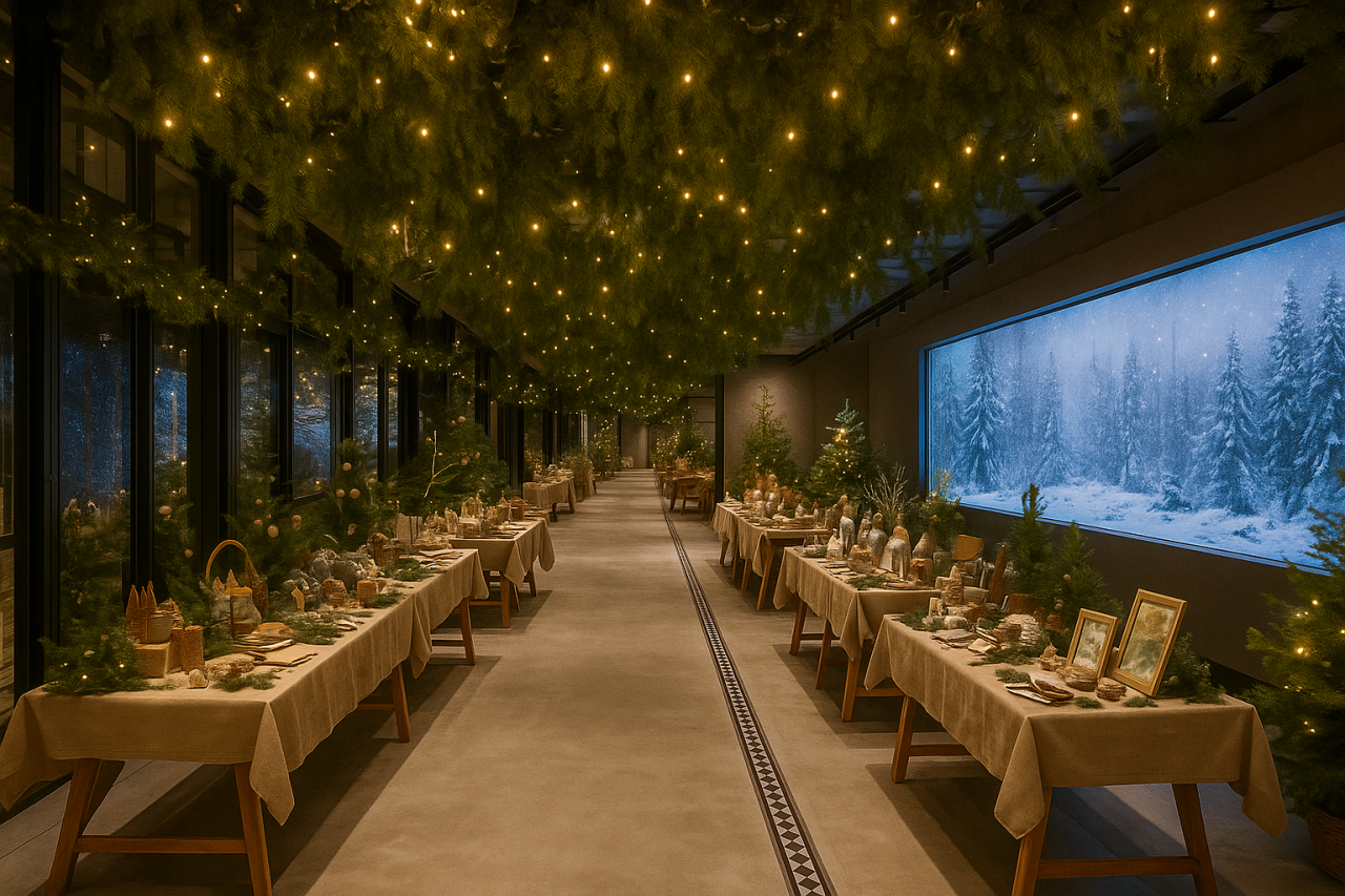 The cover image for the event: Discover local handmade treasures and festive cheer at our Christmas Market!