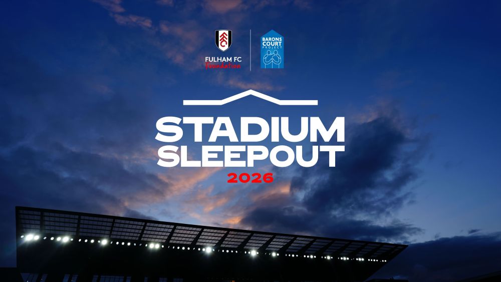 The cover image for the event: Swap your bed for a sleeping bag in the FFC Foundation Stadium Sleepout at Craven Cottage. 
